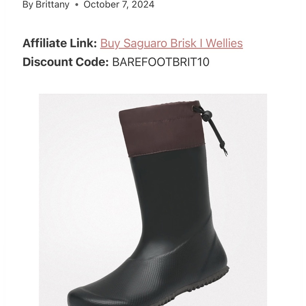 Saguaro Women's Black and Brown Winter Rain Boots EU 40 9-9.5